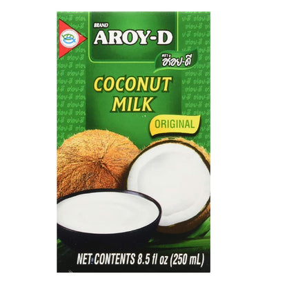 Aroy-D Coconut Milk 8.5 Fluid Ounce pack of 6 Cartons