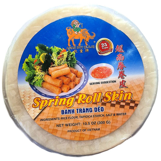 Asian Boy Spring Roll Wrapper Skins 10.5oz Package