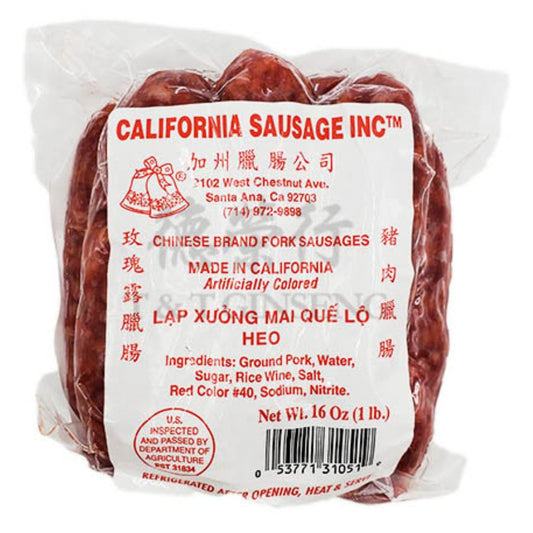 Cured Chinese Pork Sausage 1lb Package