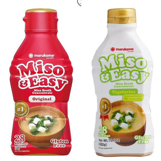 Marukome Miso & Easy Original or Vegan Instant Miso Broth