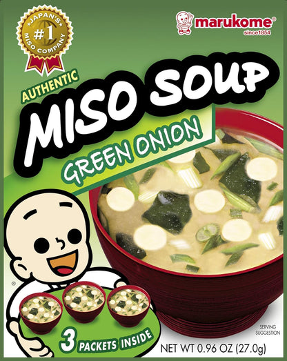 Marukome Miso Inst Green Onion or Tofu (3-Count)