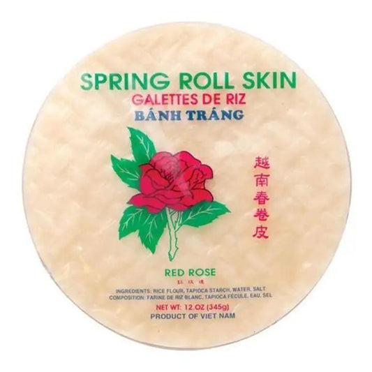 Red Rose Spring Roll Wrappers 12oz Package