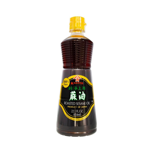 Roasted Sesame Oil - Kadoya Brand 22.1 Fluid Oz Bottle