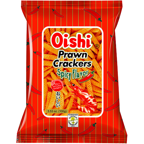 Oishi Prawn Crackers Original or Spicy Flavor