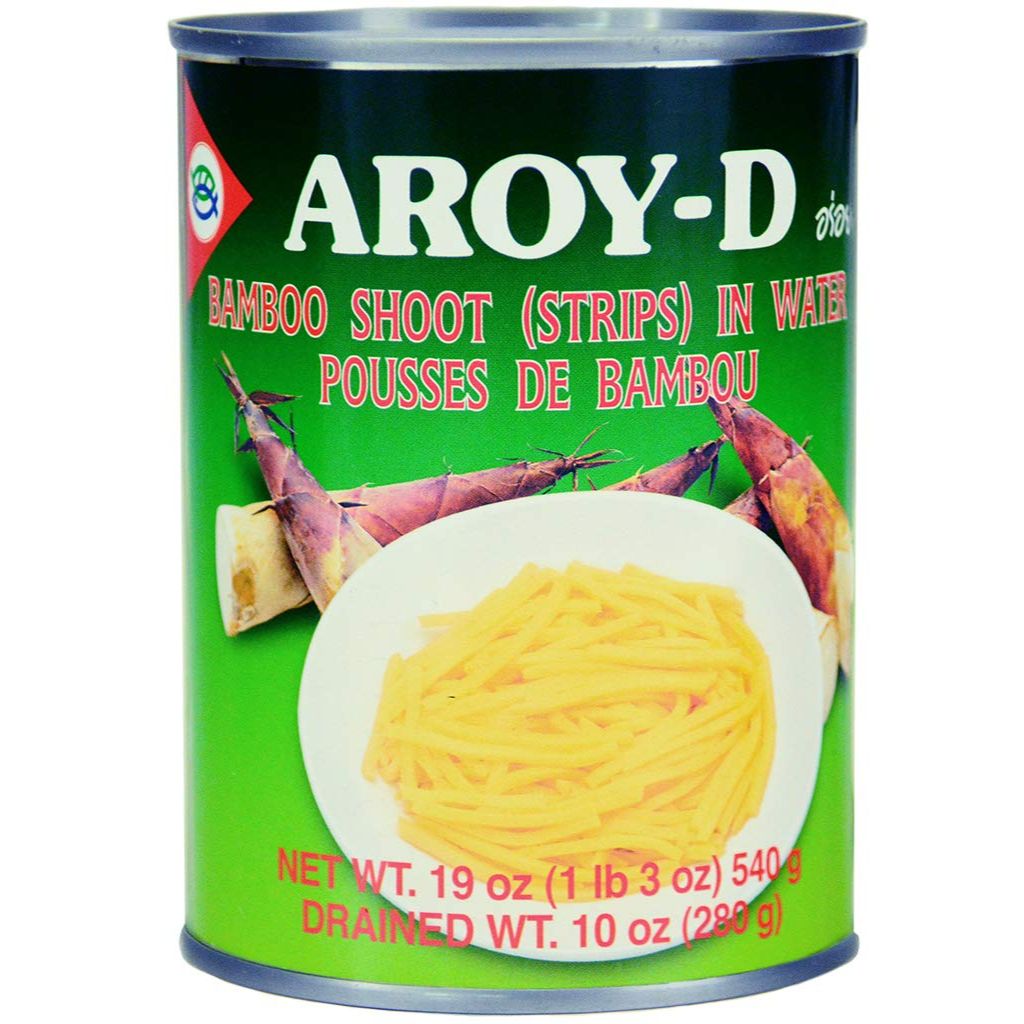Aroy-D Bamboo Shoot Strips In Water 19oz Can