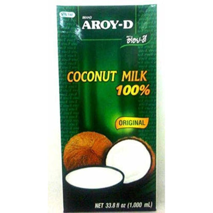 Aroy D Coconut Milk 33.8oz & 16.9oz