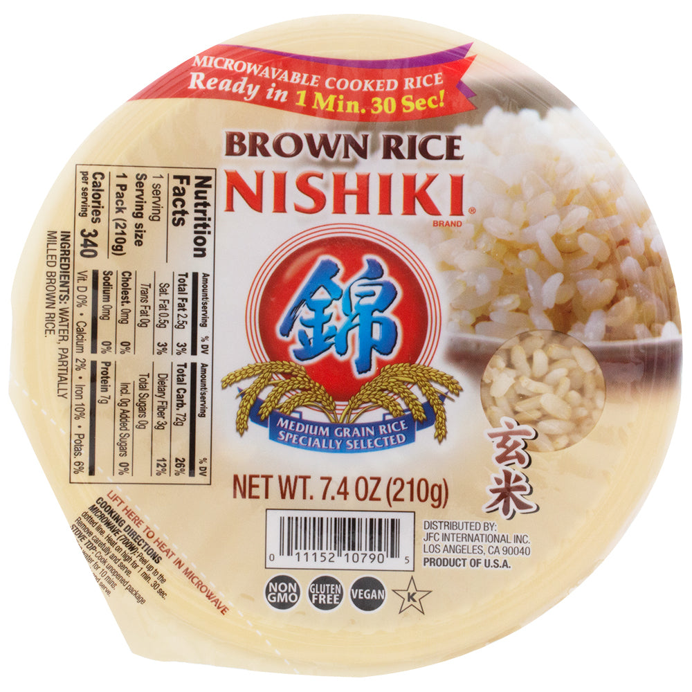 Nishiki Cooked Rice 7.4 oz 3 Varieties