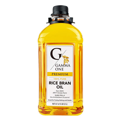 Gamma One 100% Pure Rice Bran Oil, 16.9 Ounce