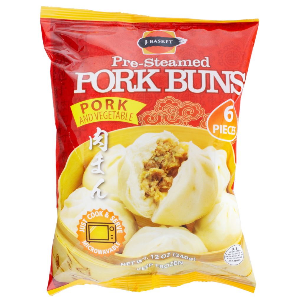 Pre Steamed Pork Buns 6 Pack