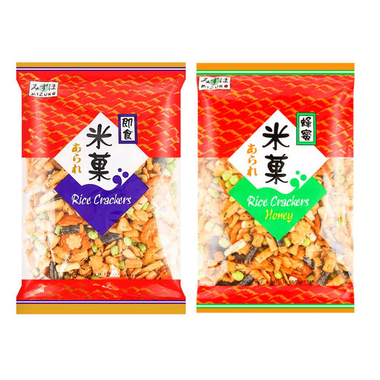 Mizuko Rice Crackers Assorted Flavors 1lb Bag