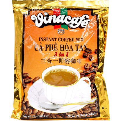 Vincafe 3 in 1 Coffee 20 Pouches Per Bag